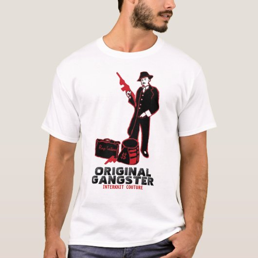 INTERKNIT COUTURE - Mobster Original Gangster T-shirt (Voorkant)