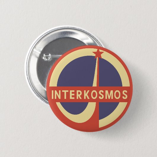Interkosmos Ronde Button 5,7 Cm (Voorkant /achterkant)