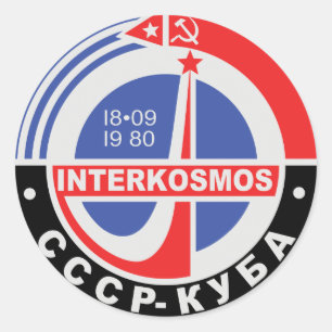 Interkosmos Ronde Sticker