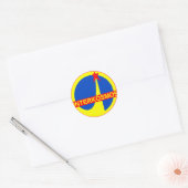 Interkosmos Ronde Sticker (Envelop)