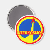 Interkosmos, Sovjet-Unie Communistisch Ruimtevaart Magneet (Voorkant / Achterkant)