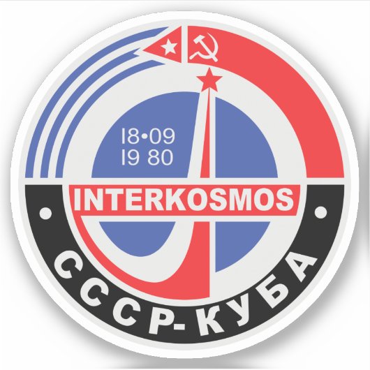 Interkosmos Sticker (Voorkant)