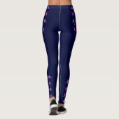 Interlace-patroon - Dark Navy Leggings (Achterkant)