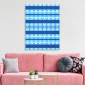 Interlace Shibori Canvas Print (Insitu (Woonkamer))