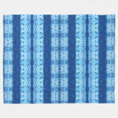 Interlace Shibori Fleece Deken (Voorkant (Horizontaal))
