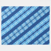 Interlace Shibori Fleece Deken (Voorkant (Horizontaal))