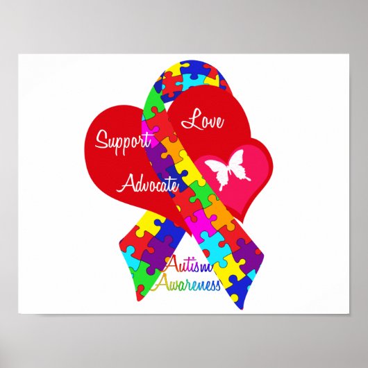Interlaced Autism Ribbon Poster (Voorkant)