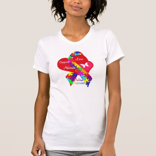 Interlaced Autism Ribbon T-shirt (Voorkant)
