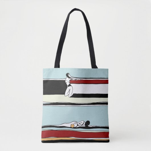 Interlacement Vrouw Voices Tote Bag (Voorkant)