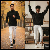 Interlacepatroon - wit en zwart leggings