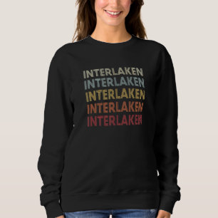 Interlaken California Interlaken CA Retro Trui