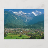 Interlaken en Jungfrau Briefkaart (Voorkant)