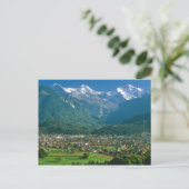 Interlaken en Jungfrau Briefkaart (Staand voorkant)