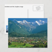 Interlaken en Jungfrau Briefkaart (Voorkant / Achterkant)