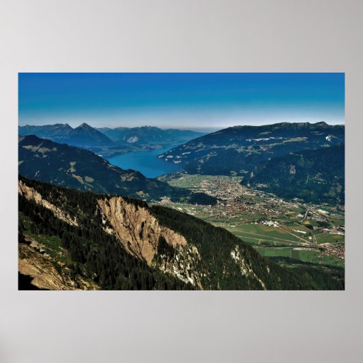 Interlaken en Thunersee Poster (Voorkant)