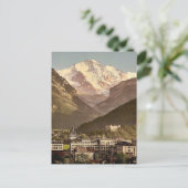 Interlaken, hotels, Bernese Oberland, Zwitserland Briefkaart (Staand voorkant)