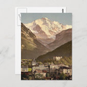 Interlaken, hotels, Bernese Oberland, Zwitserland Briefkaart (Voorkant / Achterkant)