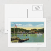 Interlaken Park Uitzicht van de Weirs Briefkaart (Voorkant / Achterkant)