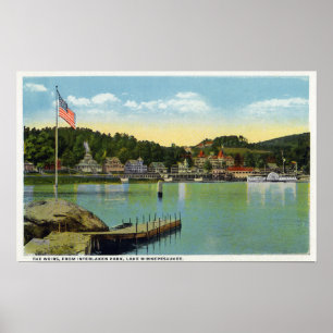 Interlaken Park Uitzicht van de Weirs Poster