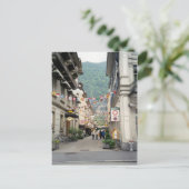 Interlaken shopping street briefkaart (Staand voorkant)