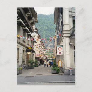 Interlaken shopping street briefkaart