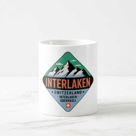Interlaken Switzerland Mountain Mug Koffiemok (Center)