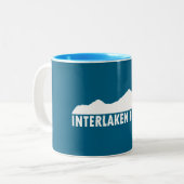 Interlaken Switzerland Please Tweekleurige Koffiemok (Voorkant links)