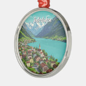 Interlaken Switzerland Travel Metalen Ornament (Links)
