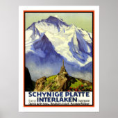 Interlaken Vintage Travel Poster (Voorkant)