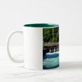 Interlaken West in Zwitserland Tweekleurige Koffiemok (Links)