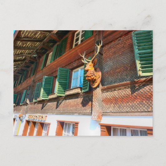 Interlaken, Wooden chalet in Unterseen Briefkaart (Voorkant)