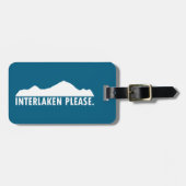 Interlaken Zwitserland Alsjeblieft Bagagelabel (Voorkant horizontaal)