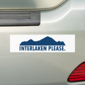 Interlaken Zwitserland Alsjeblieft Bumpersticker (Op auto)