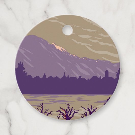 Interlaken Zwitserland Bedankjes Labels (Voorkant)