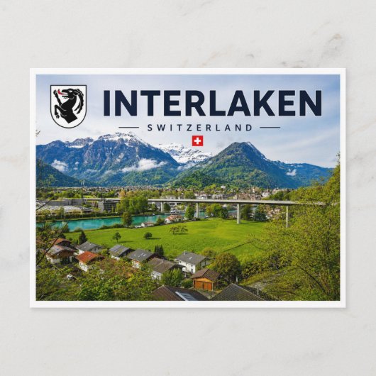 Interlaken - Zwitserland Briefkaart (Voorkant)