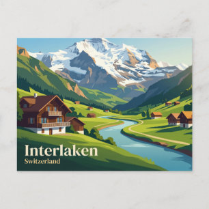 Interlaken Zwitserland Briefkaart