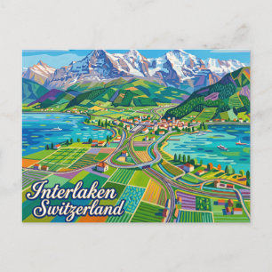 Interlaken Zwitserland Briefkaart