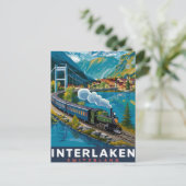 Interlaken Zwitserland Briefkaart (Staand voorkant)