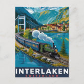 Interlaken Zwitserland Briefkaart (Voorkant)