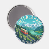 Interlaken Zwitserland Magneet (Voorkant / Achterkant)