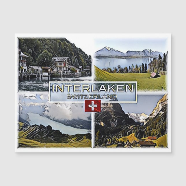 Interlaken - Zwitserland - Mozaïek - (Voorkant)