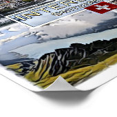 Interlaken - Zwitserland - Mozaïek - Poster (Hoek)