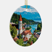 Interlaken Zwitserland Panoramisch Ornament (Rechts)