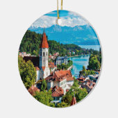 Interlaken Zwitserland Panoramisch Ornament (Links)