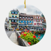 Interlaken Zwitserland Panoramisch Ornament (Achterkant)