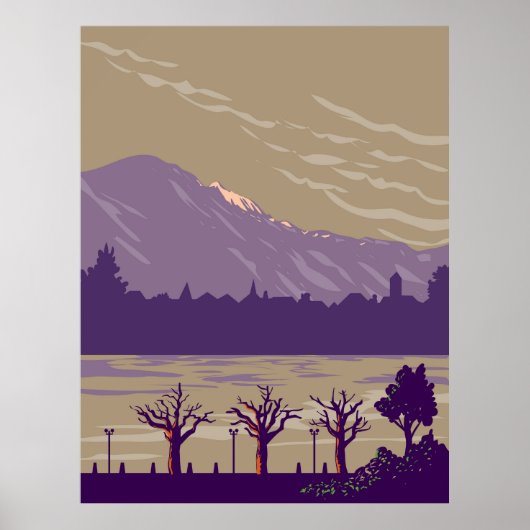 Interlaken Zwitserland Poster (Voorkant)