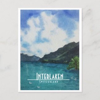 Interlaken: Zwitserland — reisbriefkaart Feestdagenkaart