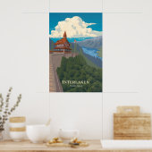 Interlaken Zwitserland Reisposter Poster (Keuken)