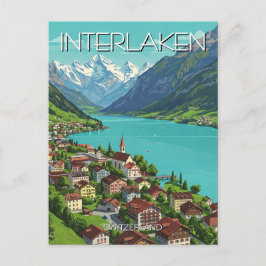 Interlaken Zwitserland Reizen Briefkaart