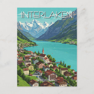 Interlaken Zwitserland Reizen Briefkaart